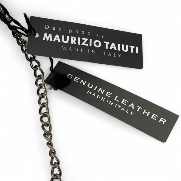 Italian Leather Floral Clutch Dark Pink‎ Evening Bag - Picture 6 of 16